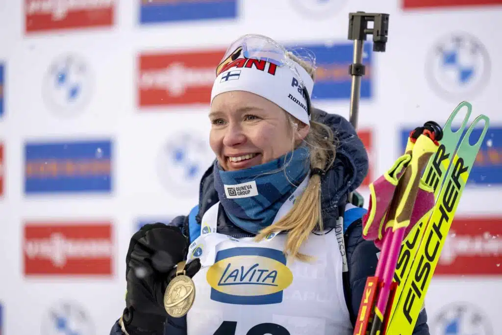 Suvi Minkkinen sai shokkitiedon välittömästi voittonsa jälkeen