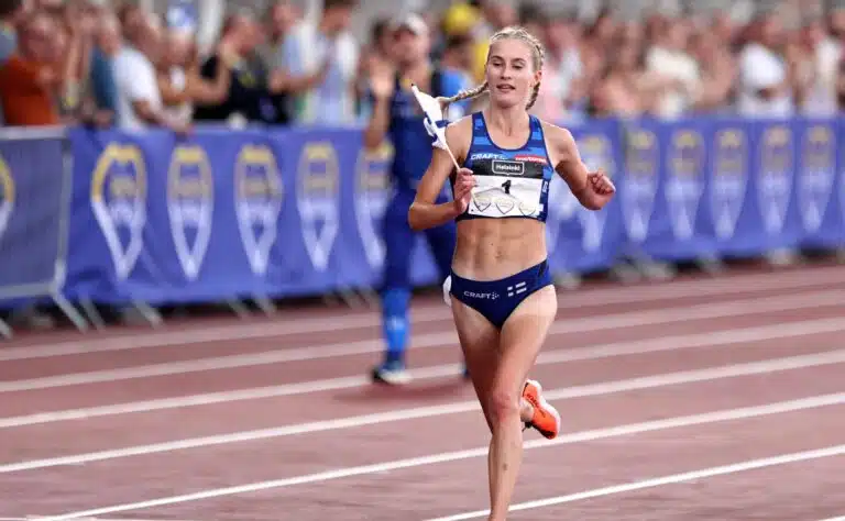 Nathalie Blomqvistille kävi huonosti, omalla juoksijarakkaalla olikin sitten syytä hymyyn