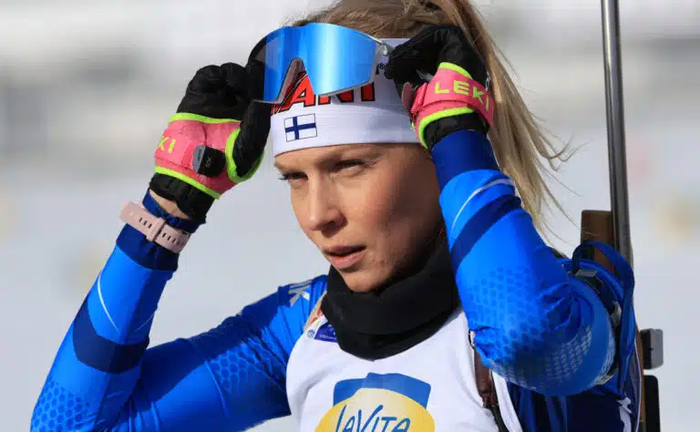 Hirmuveto: Suomen ampumahiihtoparilta mahtava suoritus – ”Perrrrrrkele”