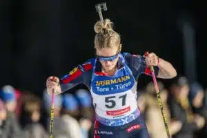 Ampumahiihdon maailmantähti on raskaana